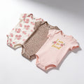 Lot de 3 bodys manches courtes - vue produit - Candy Bebe