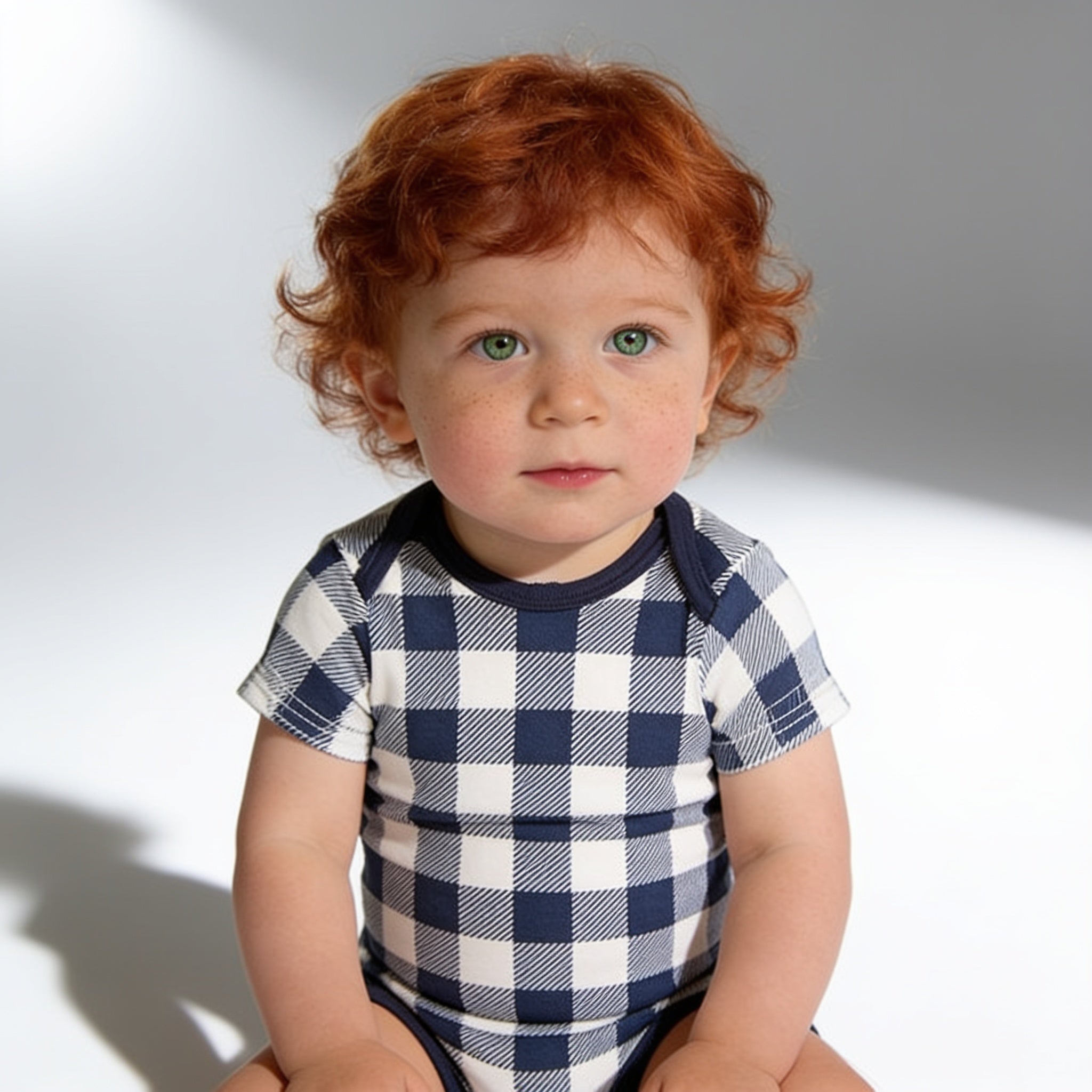 Ensemble 3 pieces body pantalon et bavoir - porte par un enfant - Candy Bebe