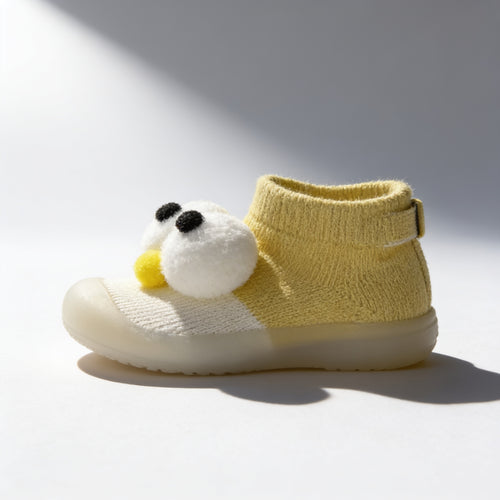 Chaussures bebe semelle caoutchouc AL0030 - vue de profil - Candy Bebe