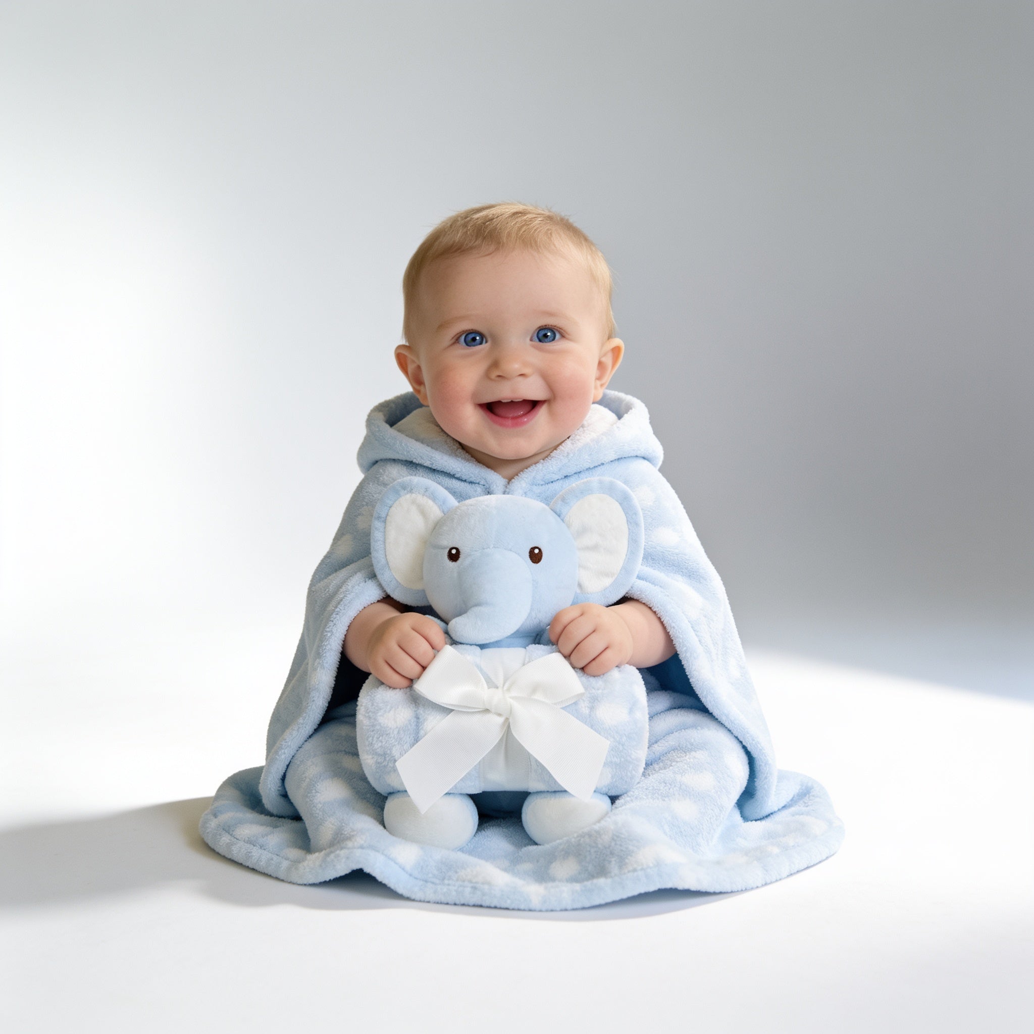 Coffret couverture et peluche - porte par un enfant - Candy Bebe