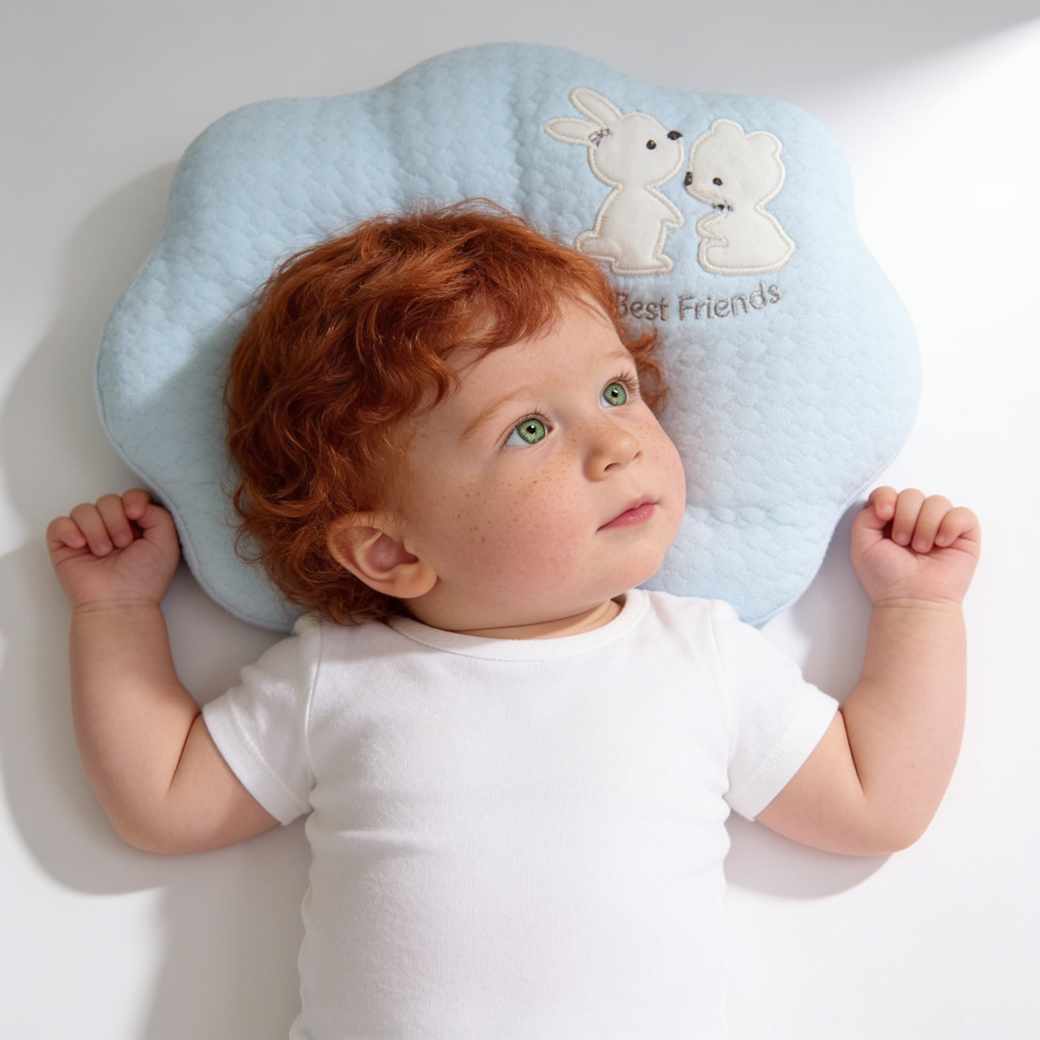 Coussin matelasse bebe - porte par un enfant - Candy Bebe