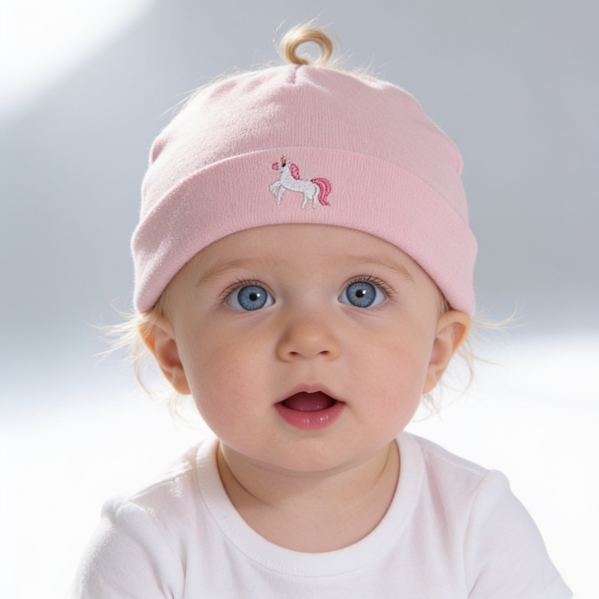 Ensemble 4 pieces bonnet et chaussettes - porte par un enfant - Candy Bebe