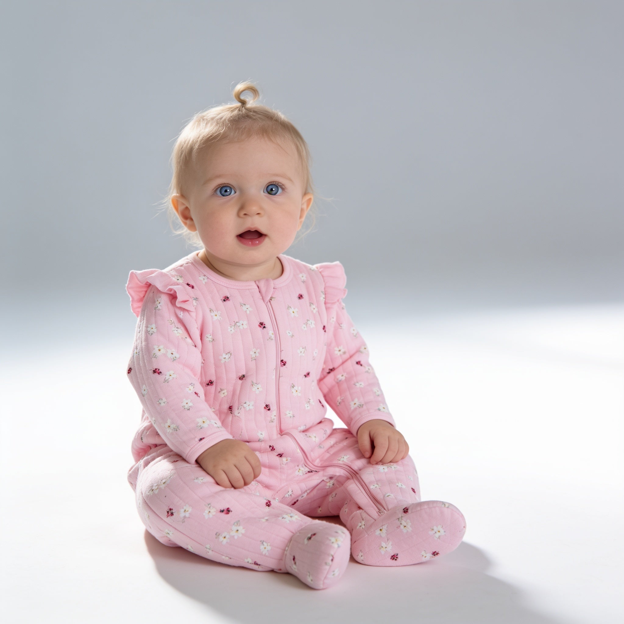 Combinaison matelassee bebe - porte par un enfant - Candy Bebe