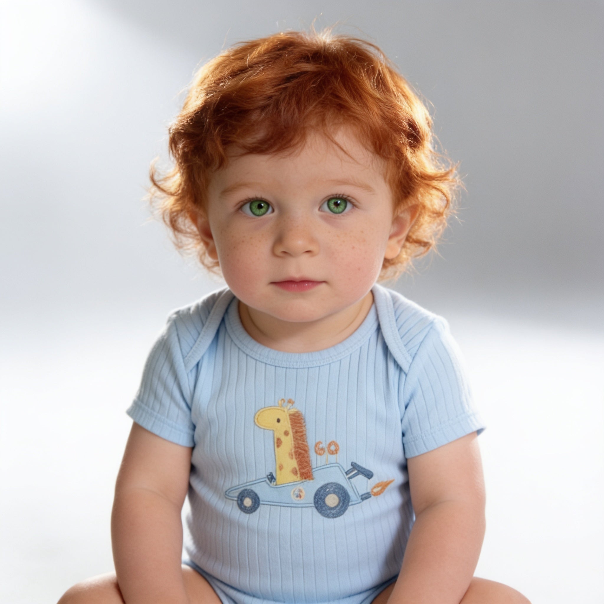 Ensemble 3 pieces body short et chapeau - porte par un enfant - Candy Bebe