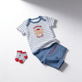 Ensemble 3 pieces body short et chaussettes - vue produit - Candy Bebe
