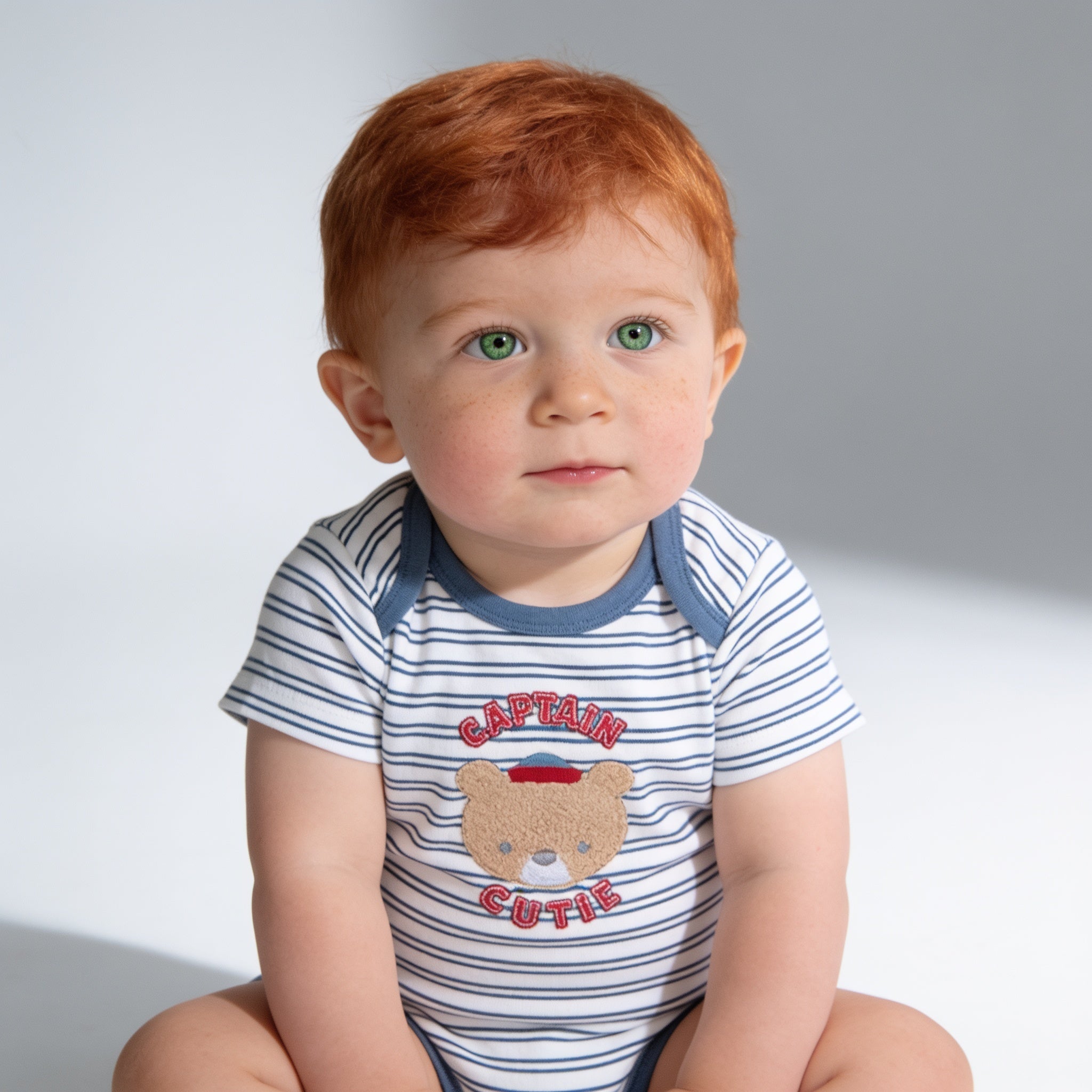 Ensemble 3 pieces body short et chaussettes - porte par un enfant - Candy Bebe