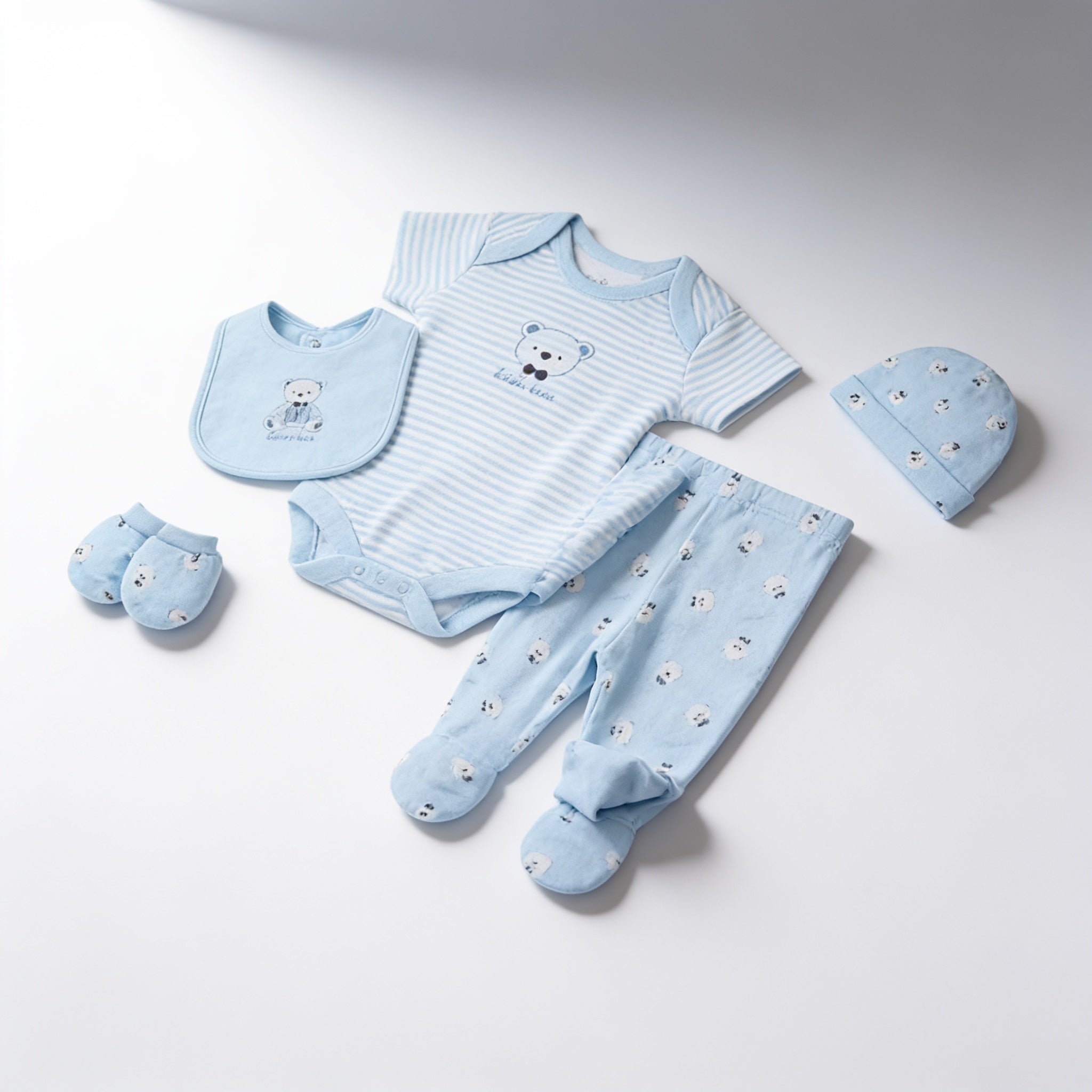 Coffret 6 pieces sur cintre - vue produit - Candy Bebe