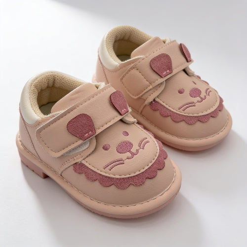 Chaussures a sifflet lionceau - rose - vue produit - Candy Bebe