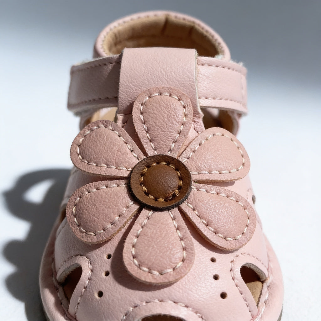 Sandales bebe a sifflet JJX-26 - detail de la matiere - Candy Bebe
