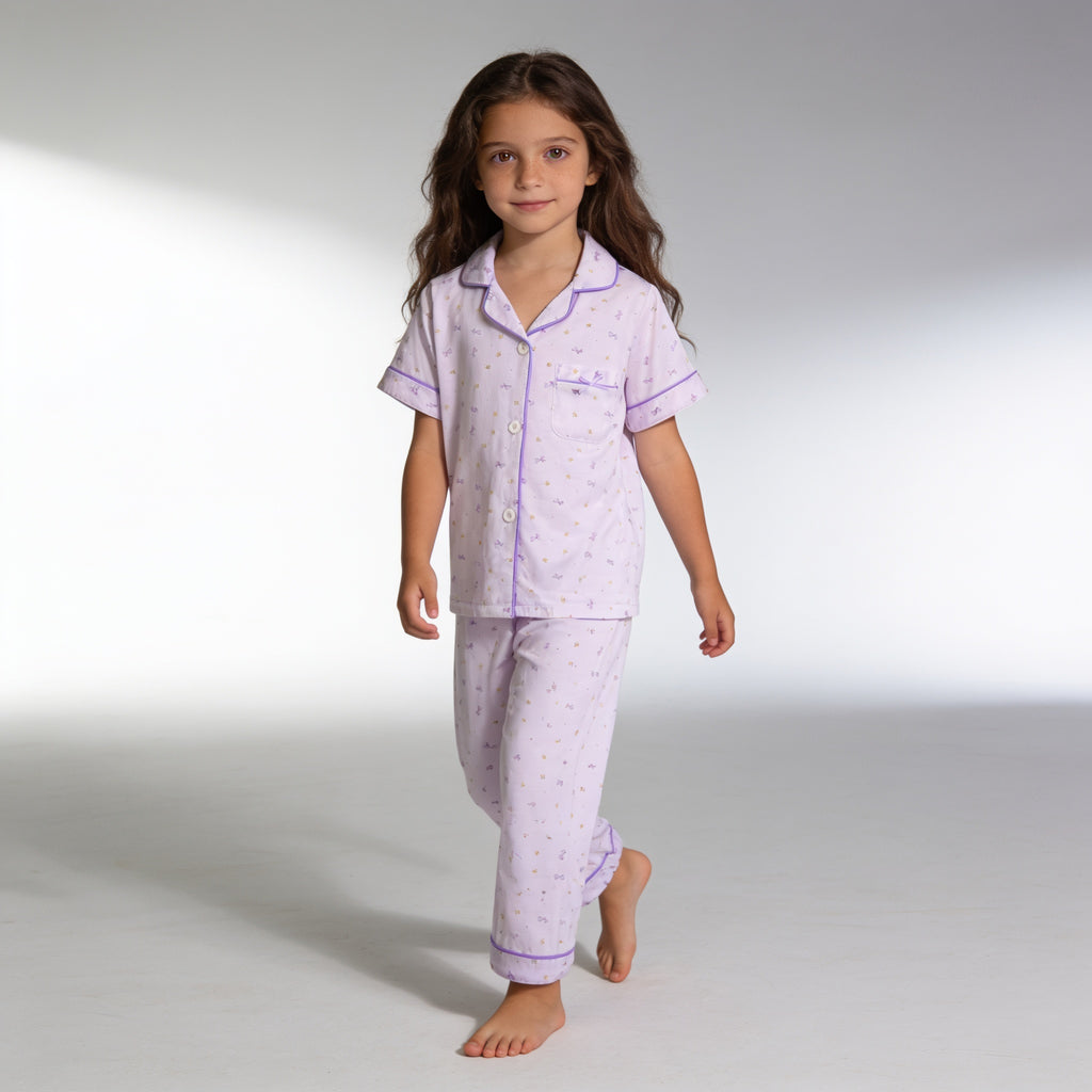 Pyjama enfant - modele 3 - porte par un enfant - Candy Bebe