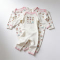 Lot de 3 combinaisons - douceurs - vue produit - Candy Bebe