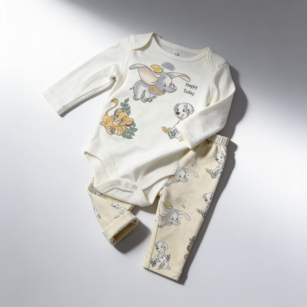 Ensemble body et pantalon imprime - vue produit - Candy Bebe