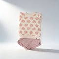 Ensemble volante coquillages - rose - vue produit - Candy Bebe